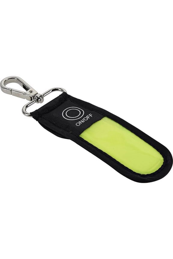 5040523 Nylon Multi Color Clip & Hook Keychain with LED Light, Multi Color