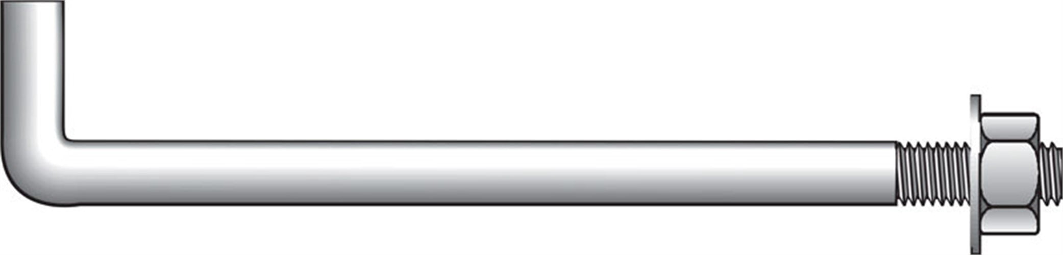 Hillman 5360482 0.75 in. Dia. x 12 in. Steel Round Head Anchor Bolts - Pack of 10