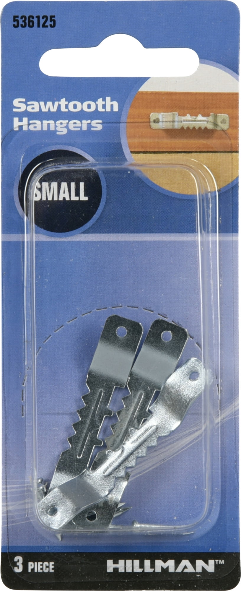 Hillman 536125 Small Self-Leveling Sawtooth Hangers (3 Pack)