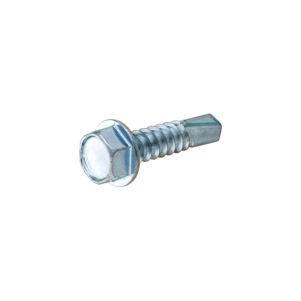 Hillman 1/4-14 X 1In Zinc Hex Washer Head Self Drilling Screw 100Pk