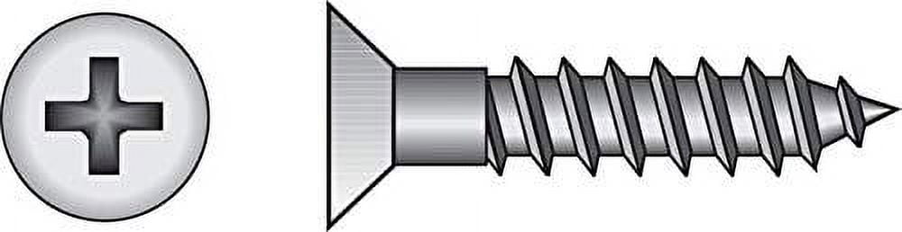 Hillman 56163 No.10 x 2.5 in. L Phillips Zinc-Plated Wood Screws - Pack of 100