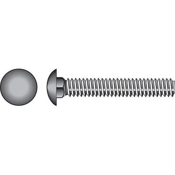 Hillman 59232 0.5 in. Dia. x 2 in. Stainless Steel Carriage Bolt - Pack of 25