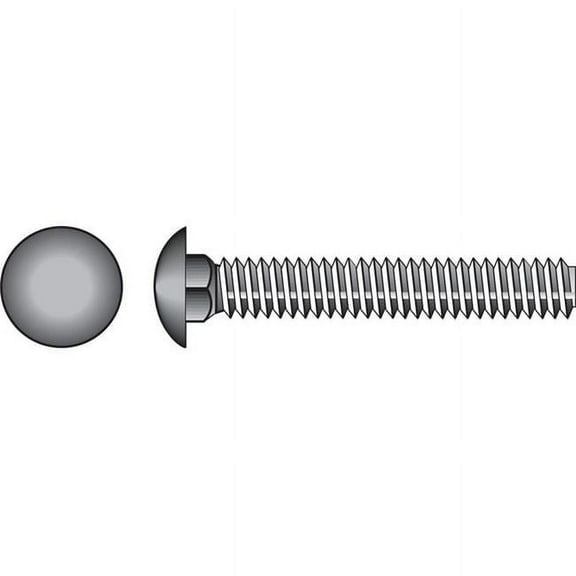 Hillman 59232 0.5 in. Dia. x 2 in. Stainless Steel Carriage Bolt - Pack of 25