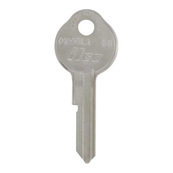 Hillman 5935275 KeyKrafter Automotive Silver Universal Key Blank, 181 B11 Single Sided for GM - Pack of 4