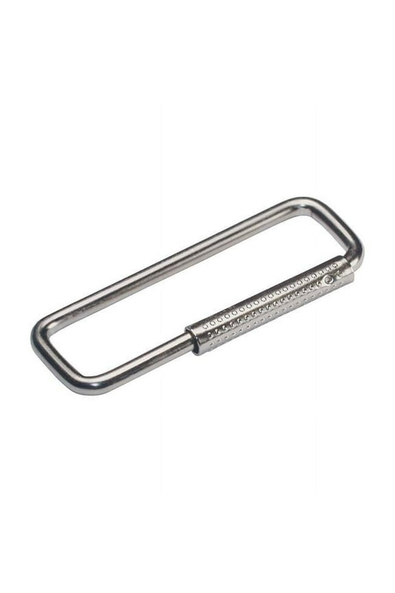 5935929 Metal Split Rings & Cable Key Ring, Silver - Pack of 5