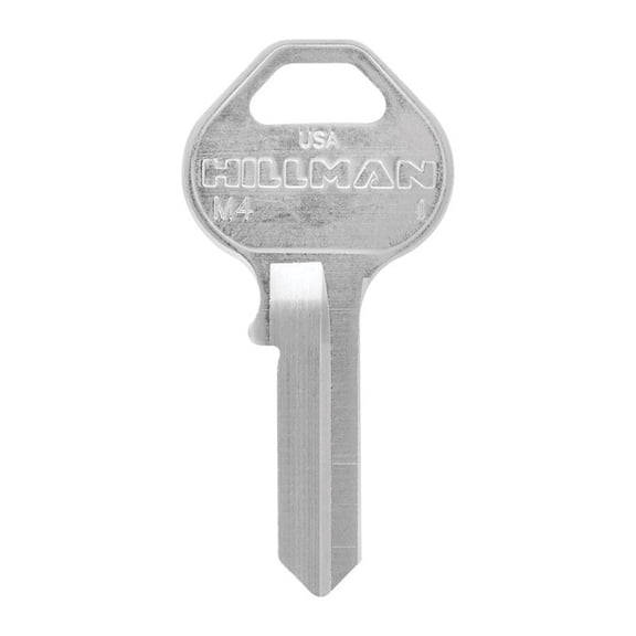 Hillman 5937511 Padlock M4-Single Sided Universal Key Blank, Assorted - Pack of 10