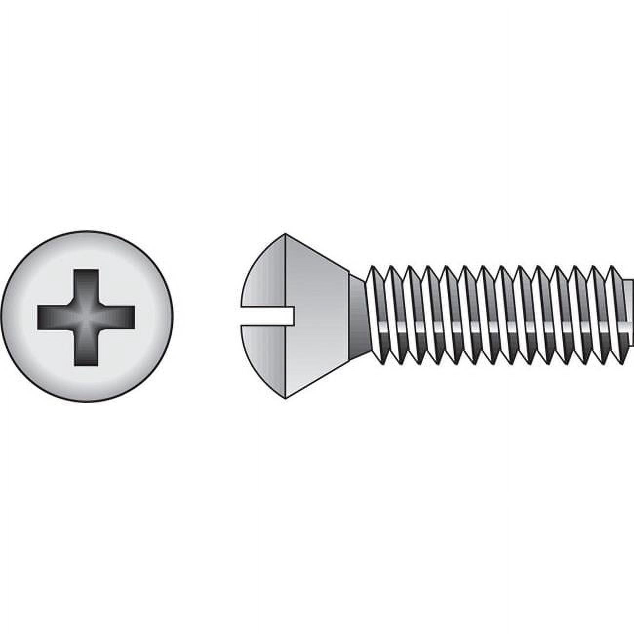 Hillman 59529 No. 0.25-20 x 1 in. Phillips Oval Head Stainless Steel Machine Screws - Pack of 100