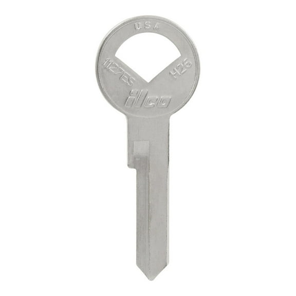 Hillman 5965512 Automotive Universal Key Blank for H26 Single Sided for Ford - Case of 10, Silver