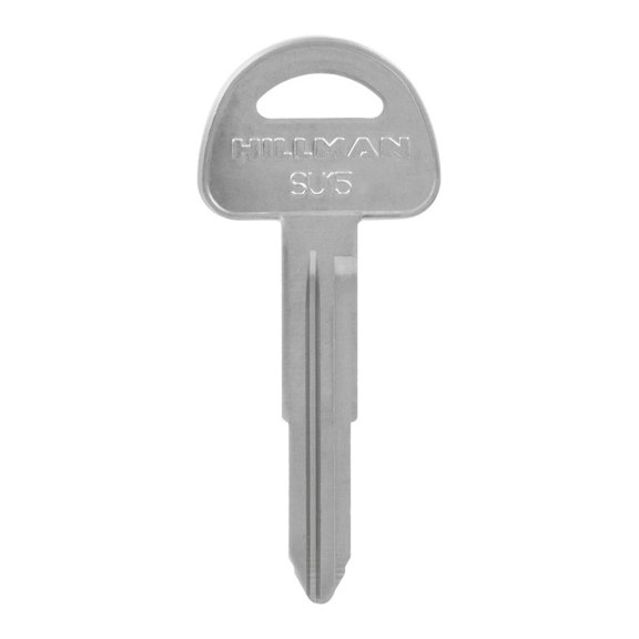 Hillman 5965801 Automotive Blank SU15 Double Sided Universal Key for Suzuki - Silver, Pack of 10