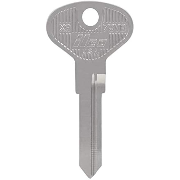 Hillman 5965835 Automotive Blank VW23 & V30 Double Sided Universal Key for Volkswagen - Silver, Pack of 10