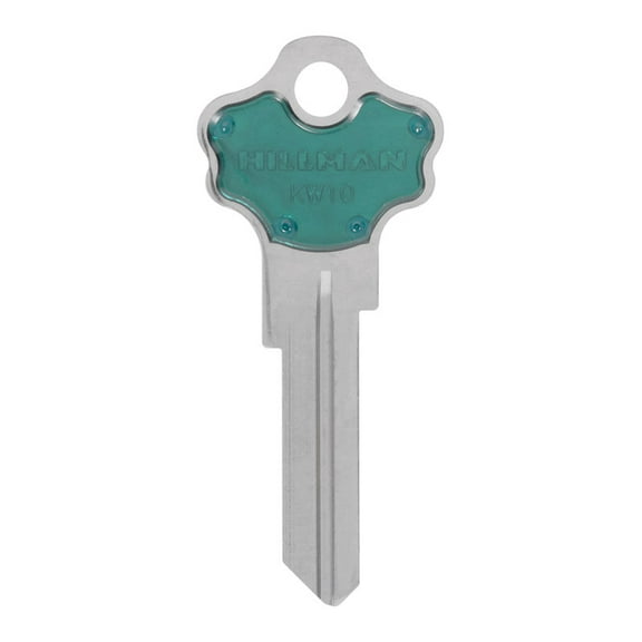Hillman 5969548 KW10 Traditional House & Office Universal Key Blank, Green - Pack of 5