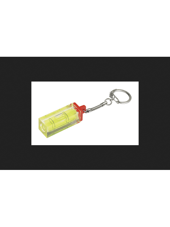 5985403 Plastic Clear Mini Level Key Ring - Pack of 25