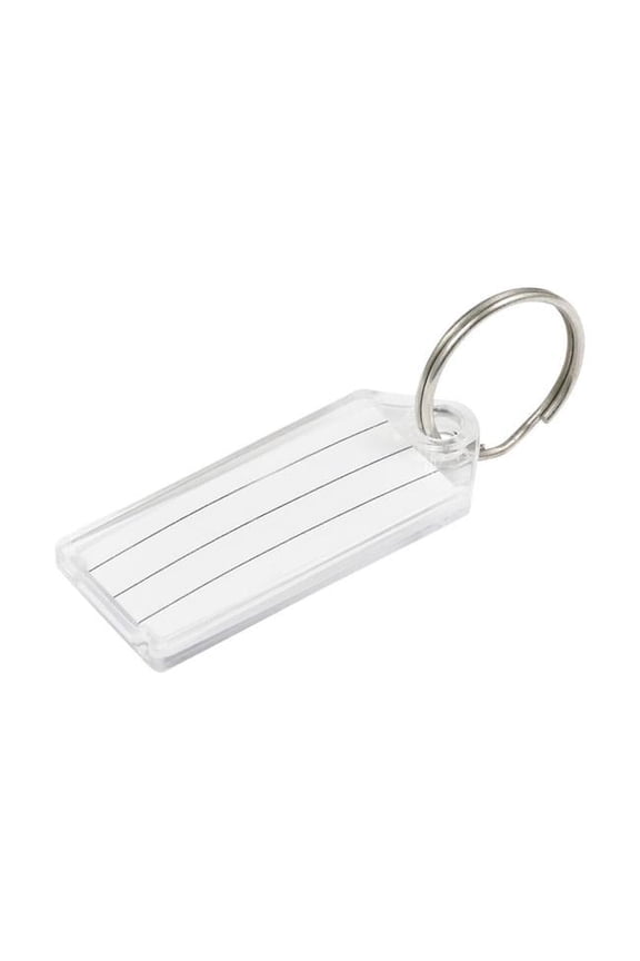 Metal Silver Labeling/ID Key Ring