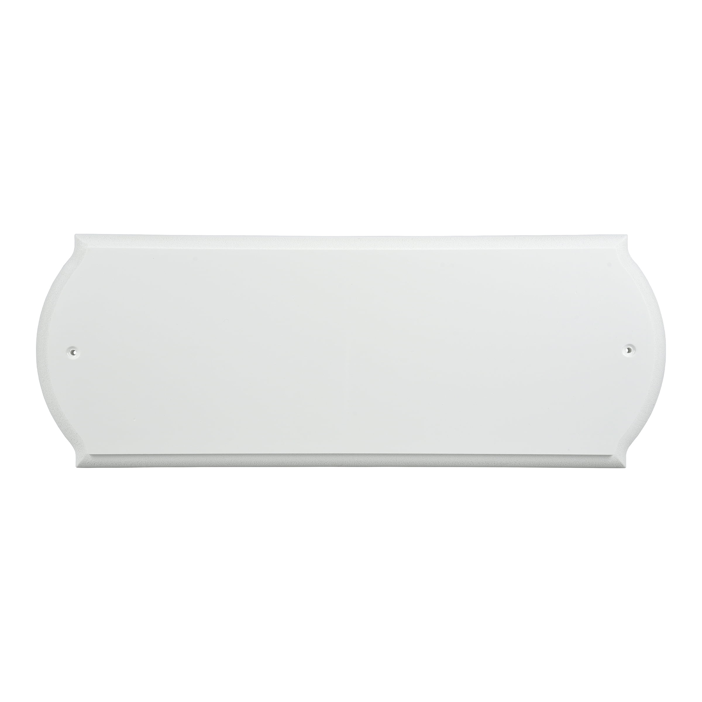 White Paintable PVC and Wood Address Plaque with Hardware