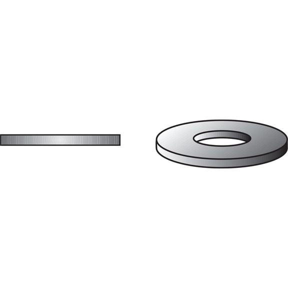 HILLMAN FASTENERS 25-Lb. 1/2-Inch USS Flat Washers 660055
