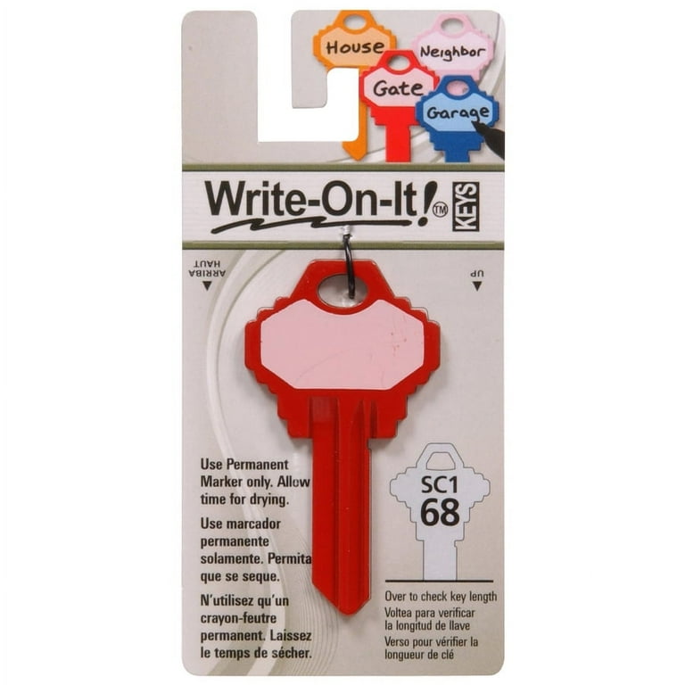 Hillman Write-On-It House/Padlock Universal Key Blank Single Hillman Write-On-It House/Padlock Universal Key Blank Single