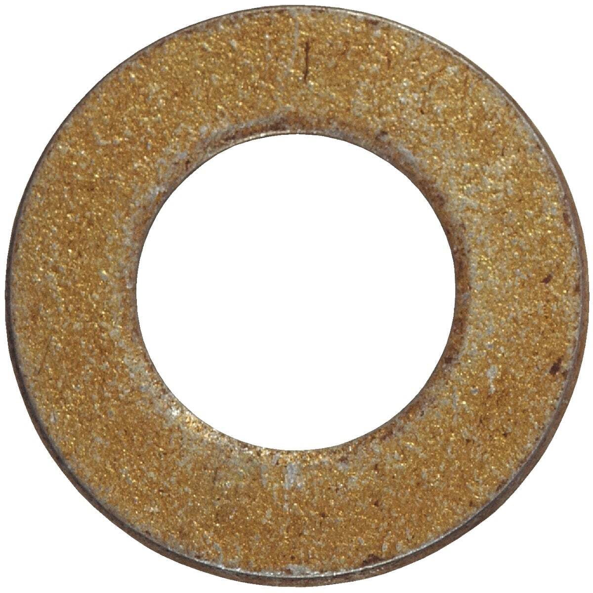 Hillman 7/16 In. SAE Hardened Steel Yellow Dichromate Flat Washer (50-Count)