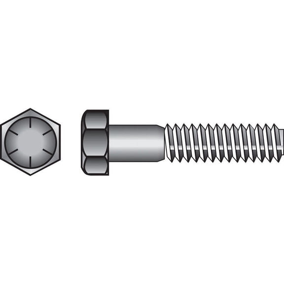 Hillman 7/16" Yellow Dichromate Grade 8 Steel Hex Head Cap Screw