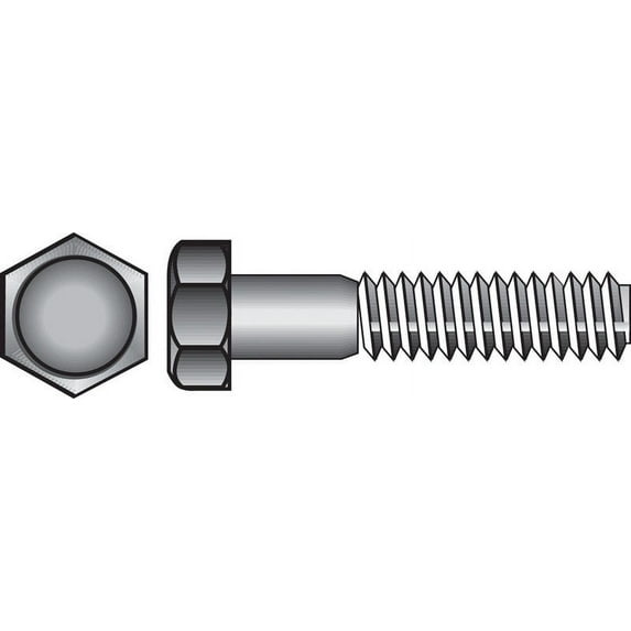 Hillman 7/16" Zinc Plated Steel Hex Bolt
