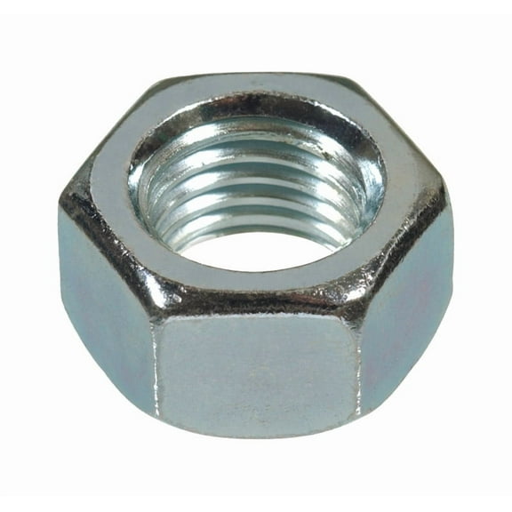 Hillman Hex Nut Grade 2 Zinc 7/8 In. 9 TPI - Rust Resistant - 10 Ct.