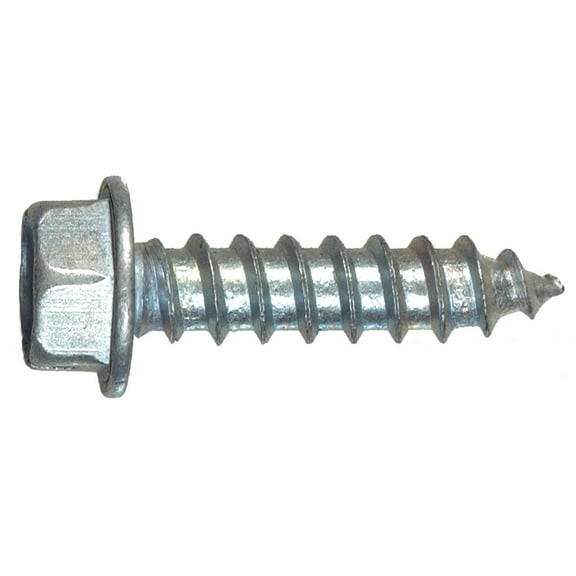 Hillman Sheet Metal Screw Hex Washer Head - Steel, Secure Hold - 100 Pack, 2 In.