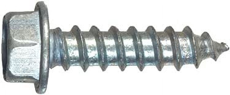 Hillman Sheet Metal Screws No. 14 X 1 " Hex Head/Slotted Hex Head Box 100