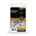 thumbnail image 1 of Hillman Drywall Wallboad Anchor Screws, #8, Nylon and Steel, Self-Drilling, 75 lbs, White and Silver, 20 sets, 1 of 9