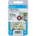 thumbnail image 1 of Hillman #8 Nylon Wallboard Self-Drilling Anchor with Screws (10 Ct.) 41409, 1 of 4