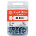 thumbnail image 1 of Hillman 8 Sizes x 3/4 in. L Phillips Pan Head Zinc-Plated Steel Sheet Metal Screws 100 pk, 1 of 2