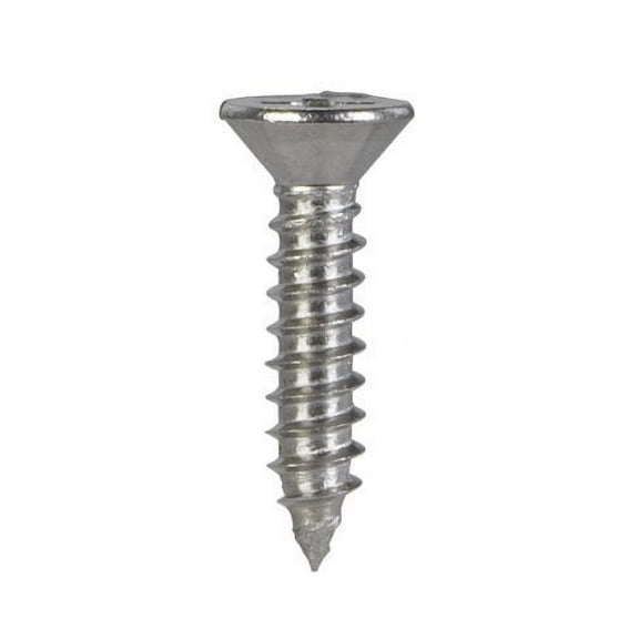 Hillman 8 in. x 3/4 in. L Phillips Flat Head Stainless Steel Sheet Metal Screws 100 1 pk