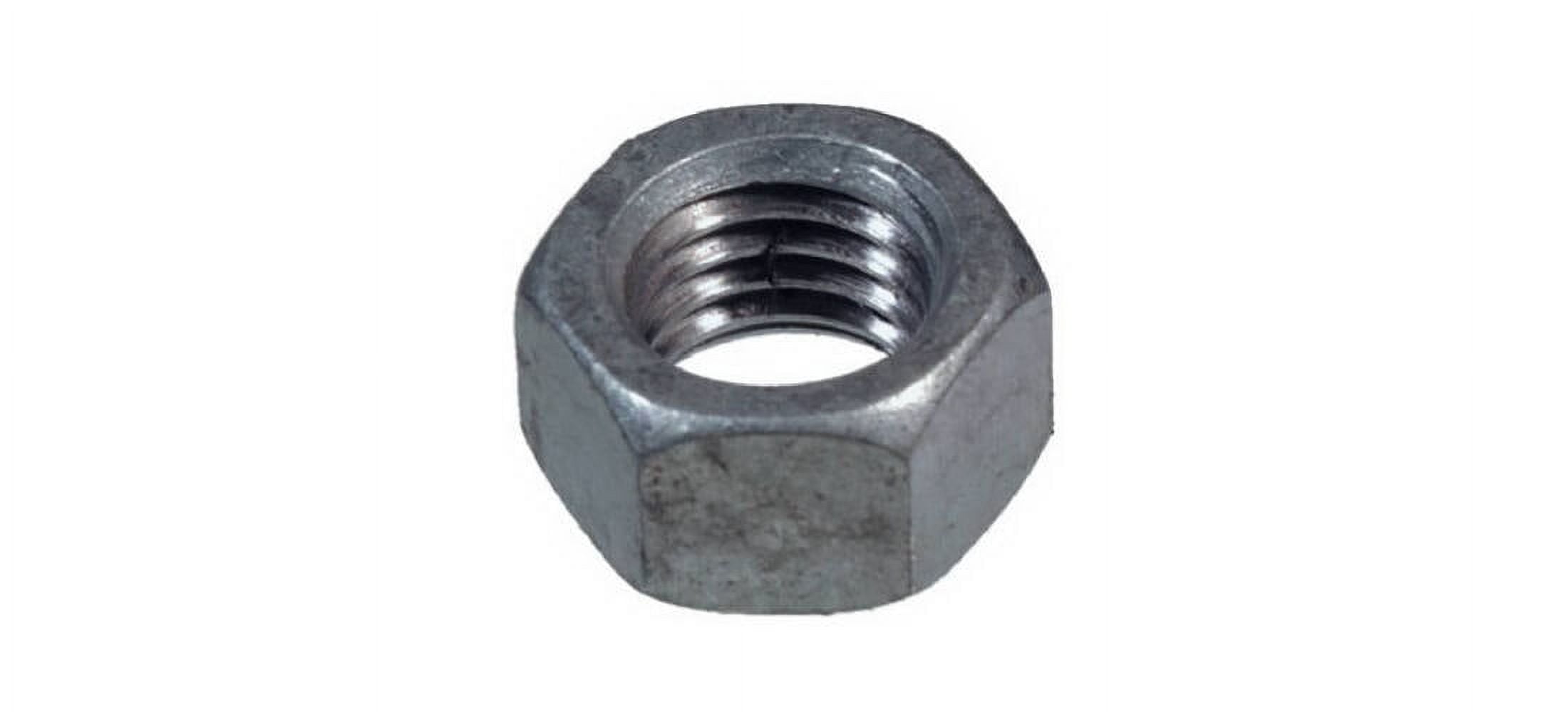 Hillman Hex Nut Zinc - Hot Dipped Galvanized, Rust Resistant - Pack of 100, 0.37-16 in.