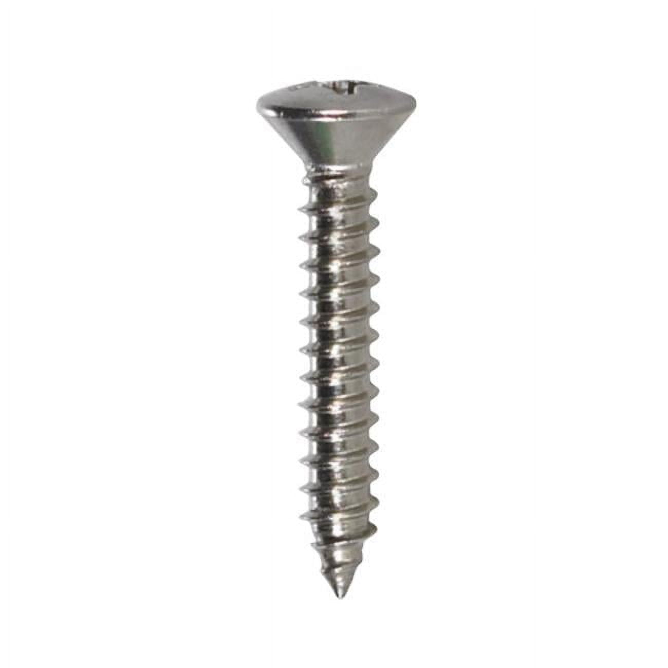 Everbilt #6 x 3/8 in. Phillips Oval Head Stainless Steel Sheet Metal Screw (8-Pack) 800601 - The Home Depot