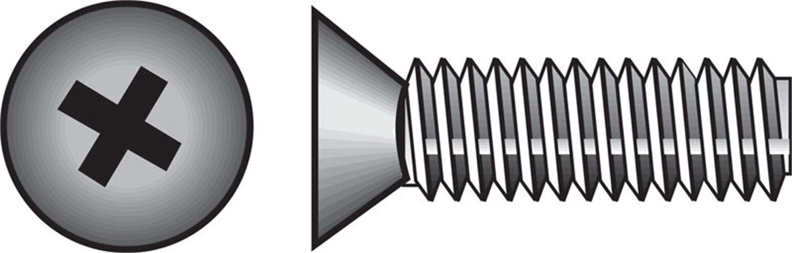 Hillman 825600 0.25-20 x 2.5 in. Phillips Flat Head Stainless Steel Machine Screw