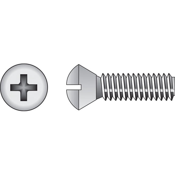 Hillman 825846 6-32 x 1.5 in. Phillips Oval Head Stainless Steel Machine Screw