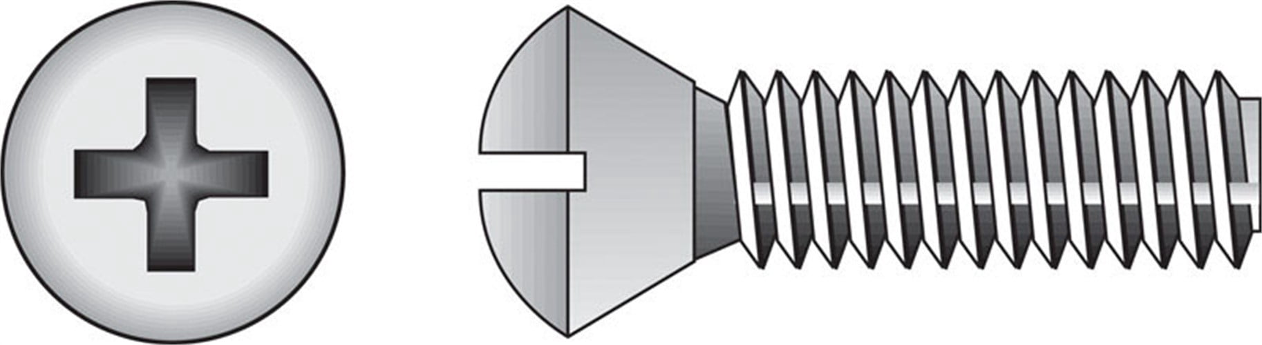 Hillman 825994 0.25-20 x 1.5 in. Phillips Flat Head Stainless Steel Machine Screw