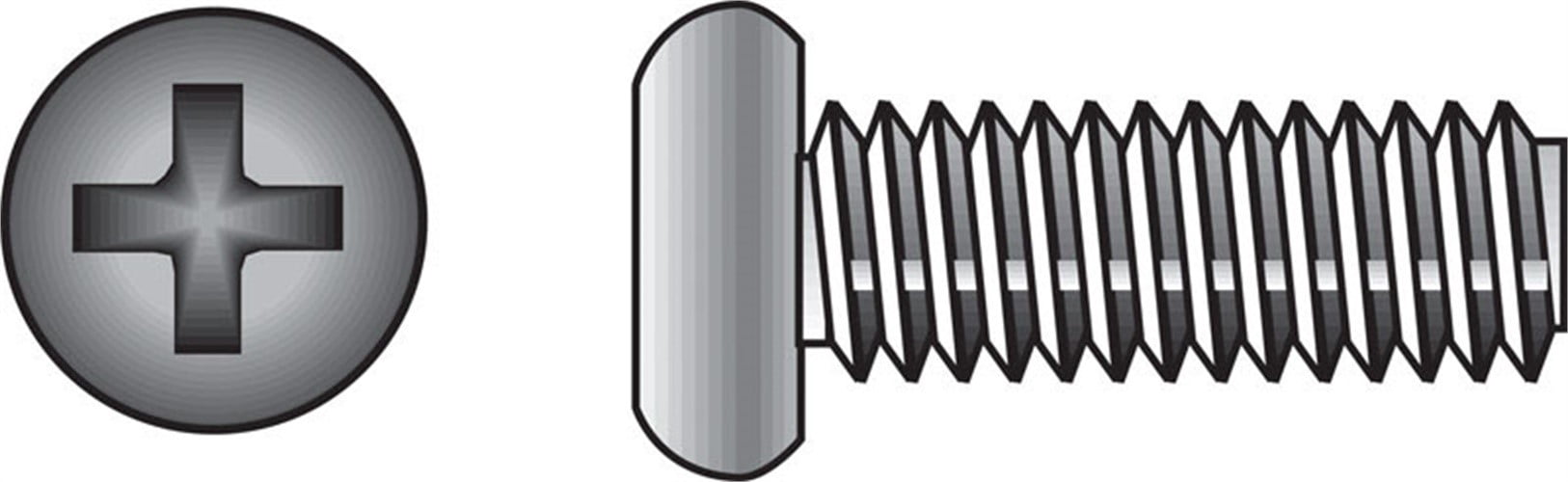 Hillman 828542 10-32 x 1.5 in. Phillips Pan Head Stainless Steel Machine Screw