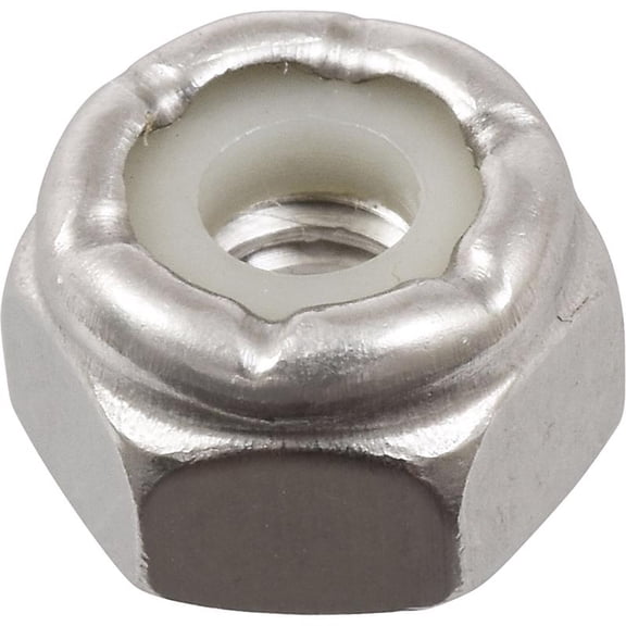 Hillman Nylon Insert Lock Nut 8-32 - Stainless Steel, Locking - Box of 100