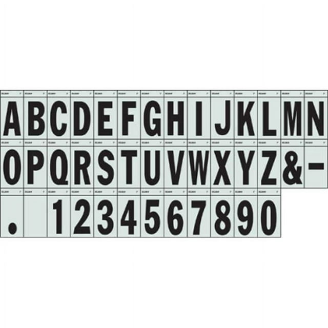 Hillman 839518 3 in. Black on Silver Reflective Square-Cut Letter T