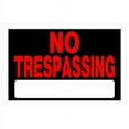 thumbnail image 1 of Hillman 839904 8" x 12" Weatherproof Plastic Self-Adhesive No Trespassing Sign - Quantity of 48, 1 of 1