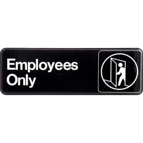 Employees-Only Signs for Workplace Identification and Safety