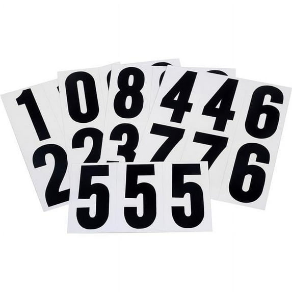 Hillman 842274 3" Peel-Off Black & White Vinyl Numbers Pack