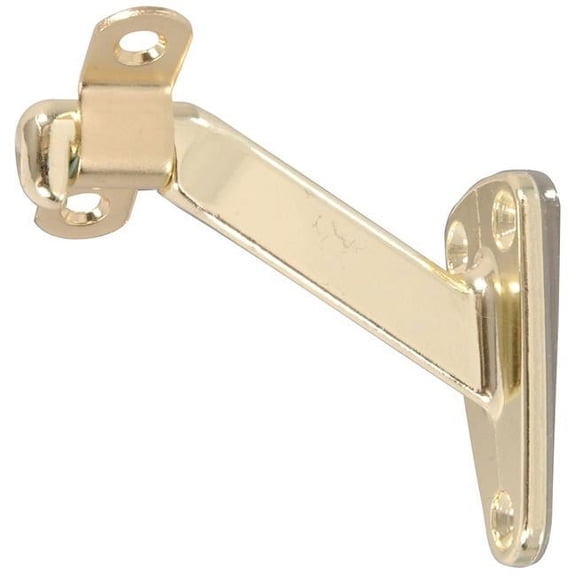 Hillman 851182 Heavy Duty Handrail Bracket, Brass