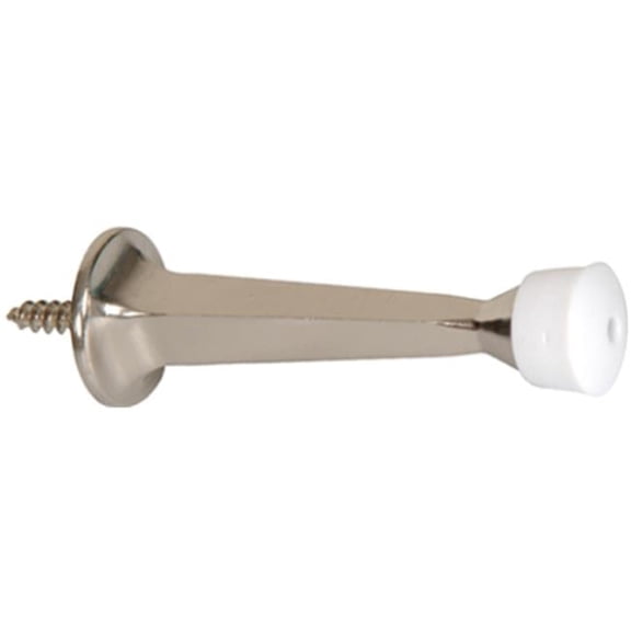 Hillman 851319 3 in. Rigid Door Stop, Satin Nickel