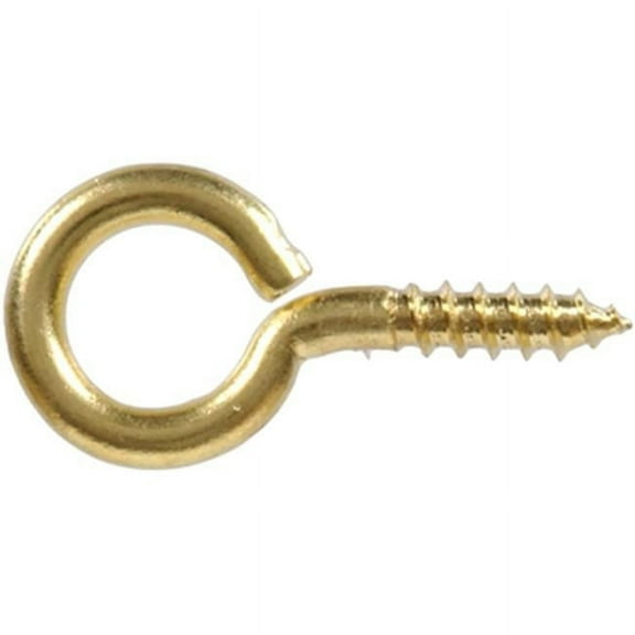 Hillman 851844 No.10 Screw Eye, Solid Brass