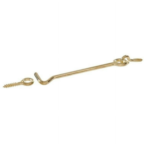 Hillman 851926 1.5 in. Solid & Bright Brass Gate Hook & Eye Latch