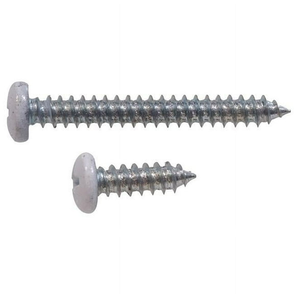 Hillman 852021 No.7 x 0.5 & 1.25 in. Bracket Shelf Screws, White