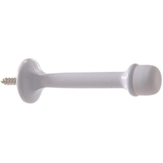 Hillman 852338 3 in. Standard Rigid Door Stop, White