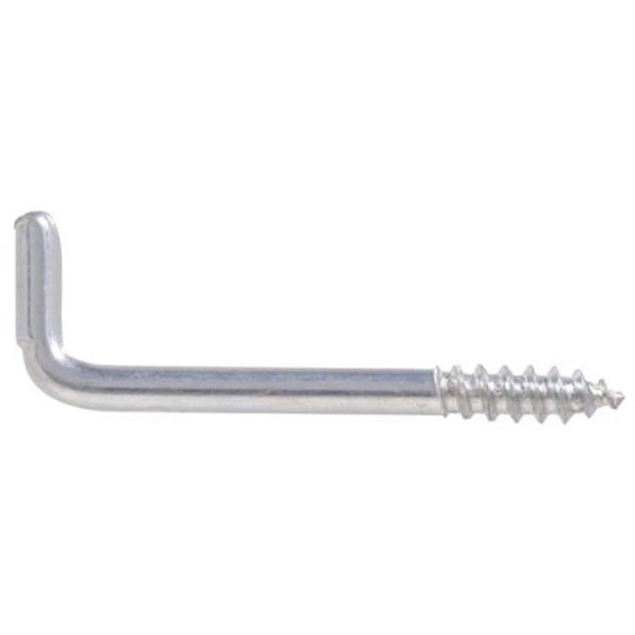 Hillman 852425 0.080 x 1 in. Zinc Plated Square Bend Hook, Pack of 5