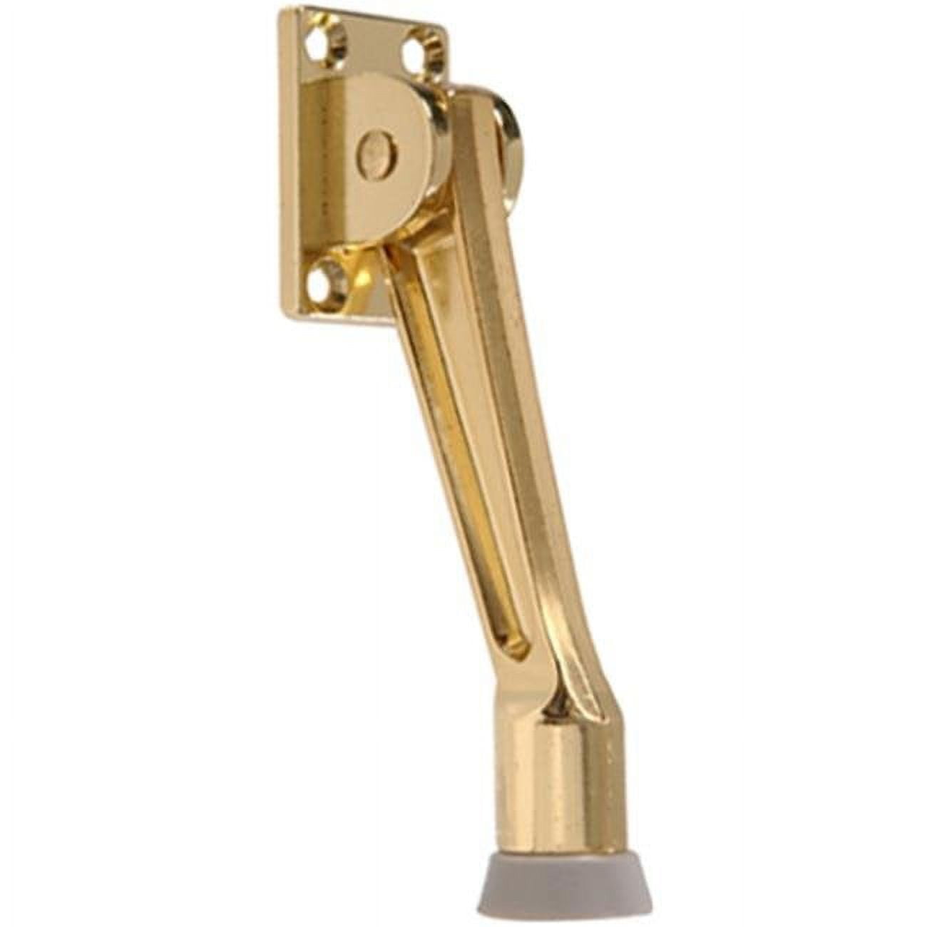 Hillman 852941 5 in. kickdown Door Stop, Brass Plated