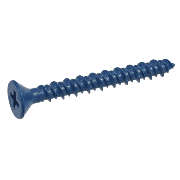 Hillman 8979 Flat-Head Phillips Tapper Concrete Screw Anchors, 1/4"x1-1/4", 2-Pk